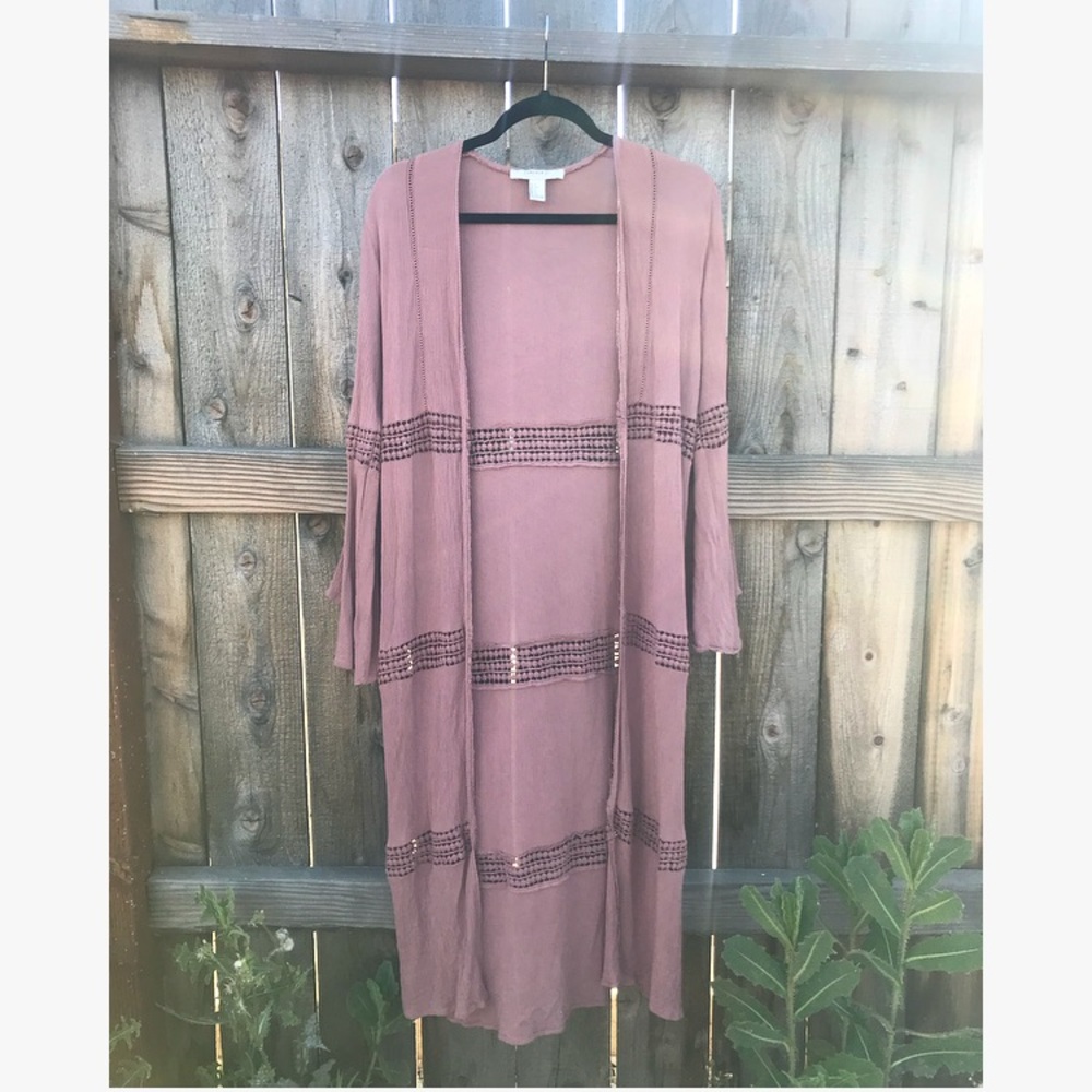 •F21 Bell Sleeved Duster